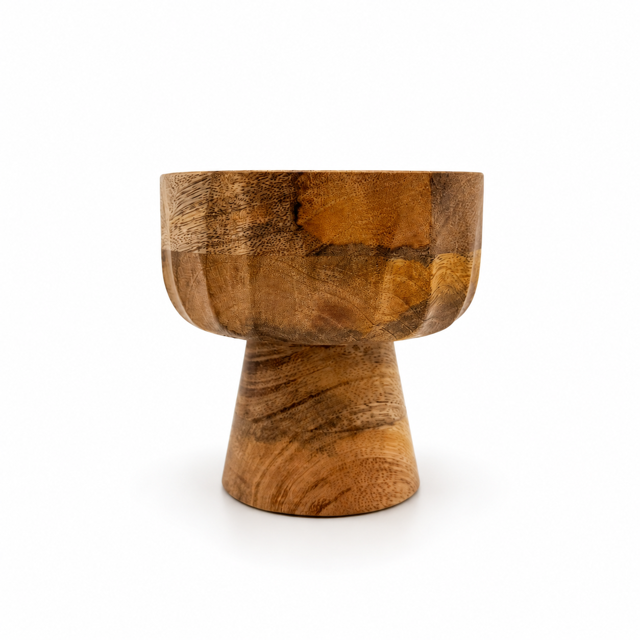 Wooden Pedestal Bowl