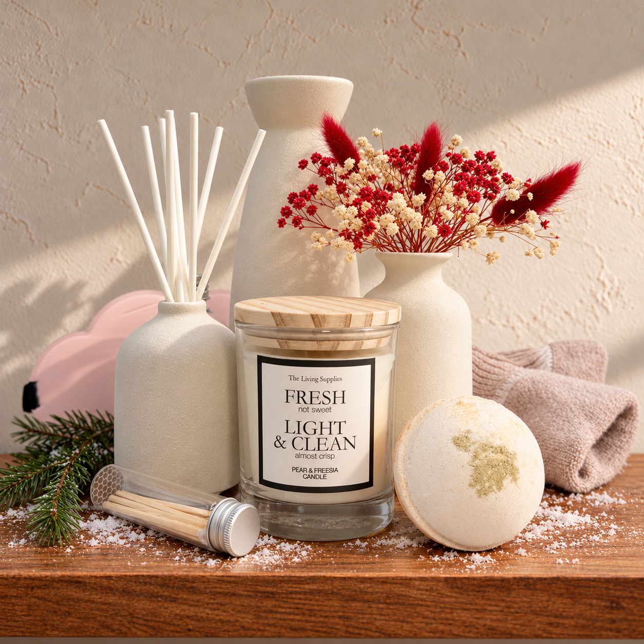 Pear & Freesia Candle Gift Set