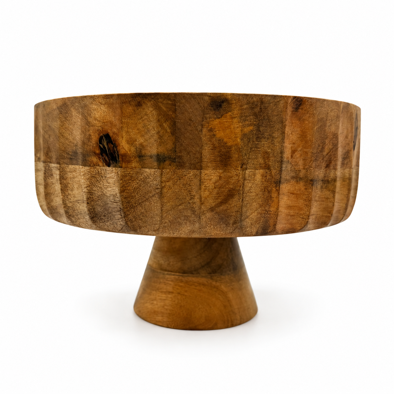 Wooden Pedestal Bowl