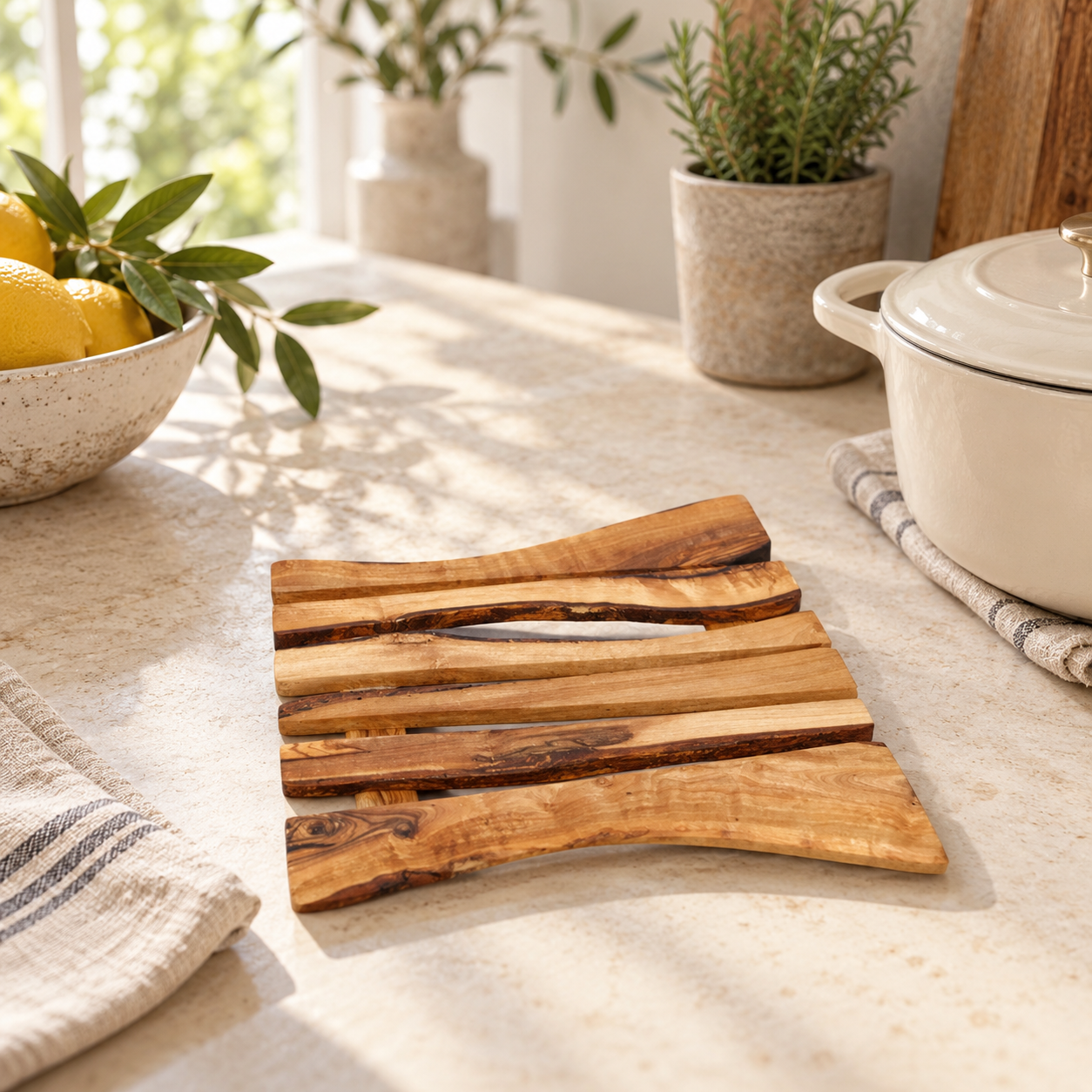 Olive Wood Trivet